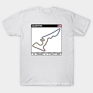 formula one circuit austin - formula one track - formula 1 track T-Shirt T-Shirt